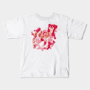 Roe buck boho Kids T-Shirt